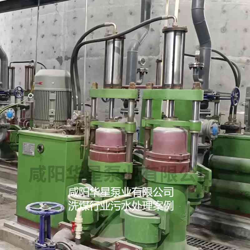 洗煤廠使用YBH300-60污泥柱塞泵現場